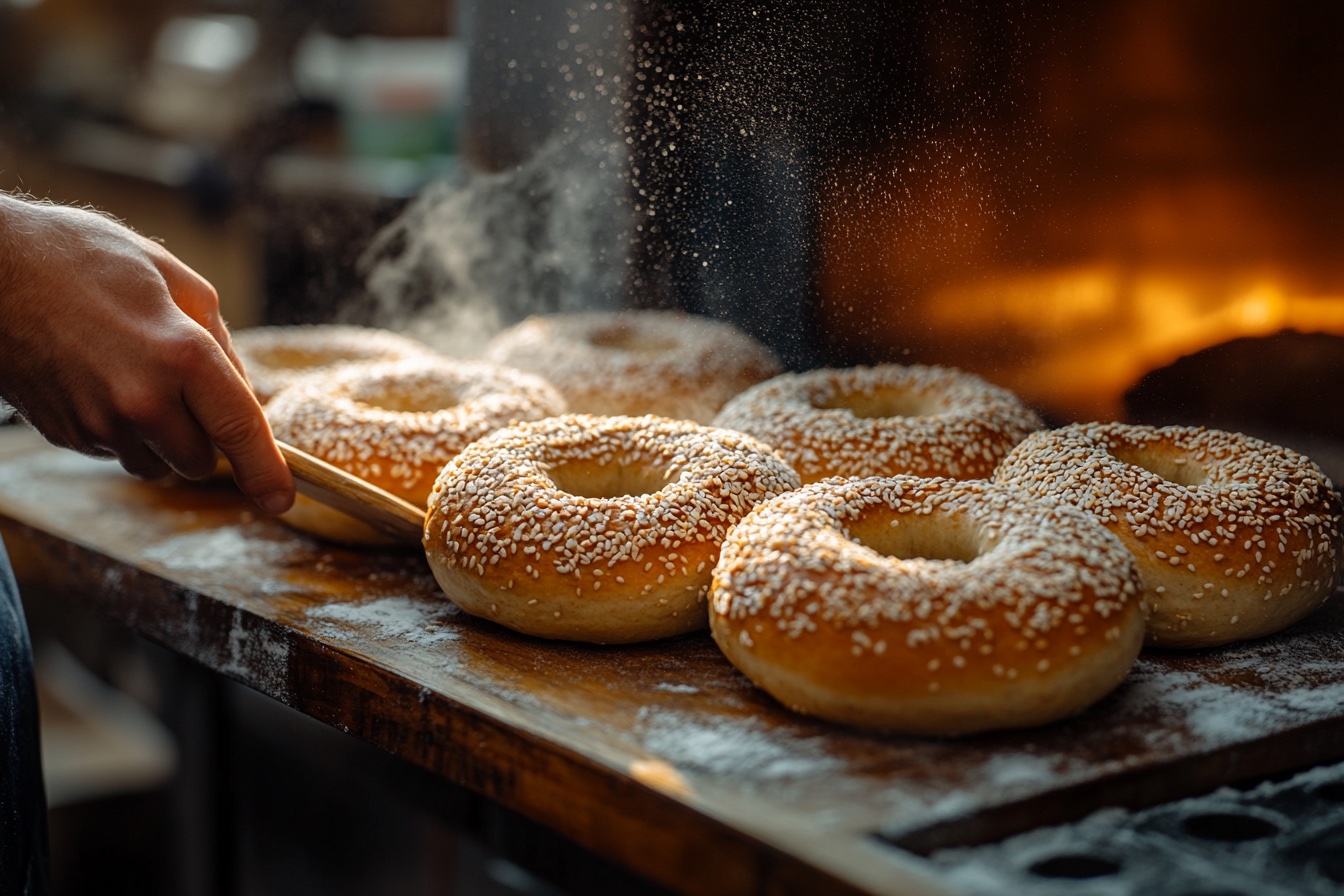 Façonnage manuel des bagels — atelier Bobigny, fabricant français